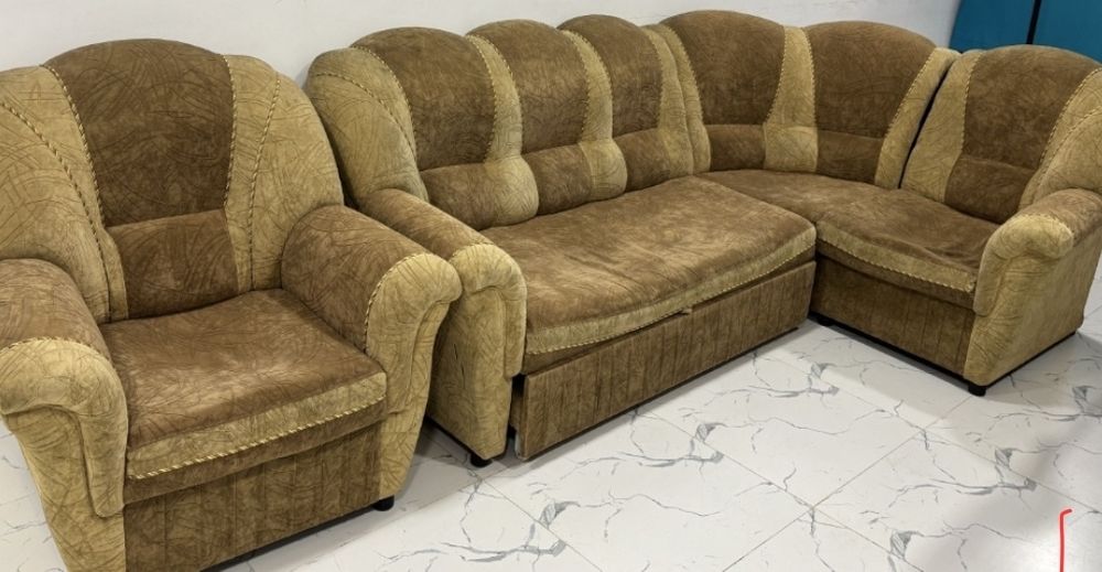 Диван угловой с креслом