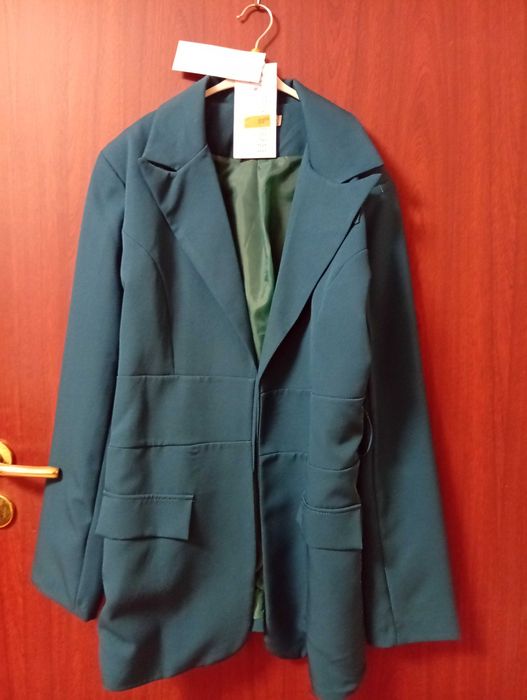 Vând sacou Sinsay damă turcoaz/ alb