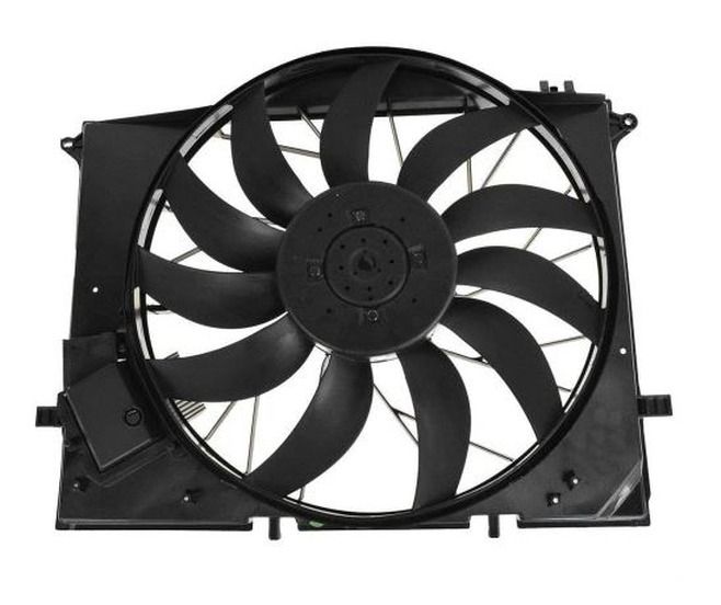 GMV ventilator radiator Mercedes Clasa CL (C215), S (W220), SL (R230), 5.0 V8, 5.4 V8, 5.8 V12, 6.3 V12, 2.8 V6, 3.2 V6 CDI, 3.7 V6, 4.3 V8, 6.0 V12, 4.0 CDI, 6.2 V8, Diam.: 530 mm, Putere (W): 850 W, mufa: 4 pini, OE 2205000293, SRLine