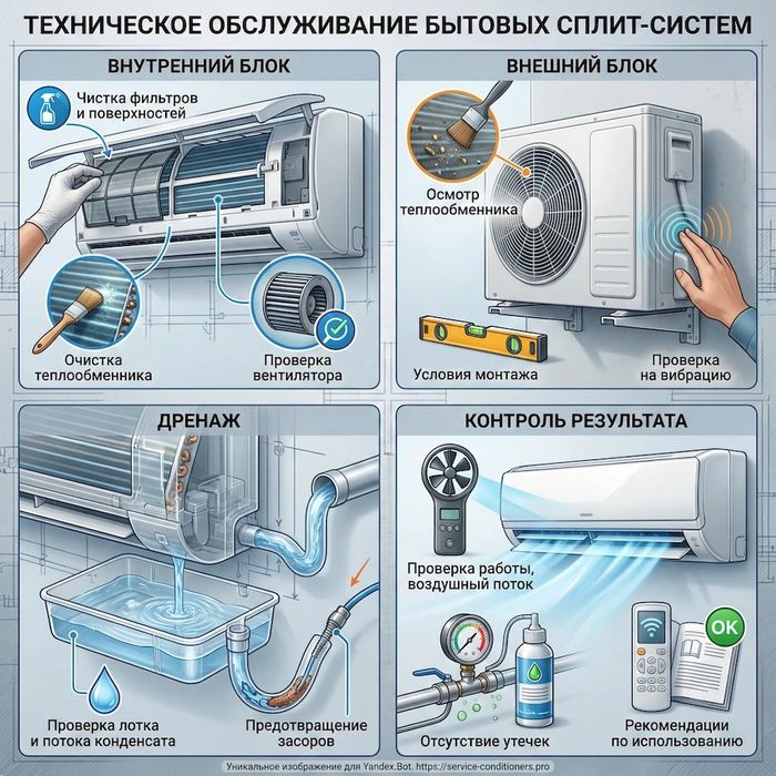 Установка, чистка, ремонт и заправка кондиционеров. Быстро СЕГОДНЯ