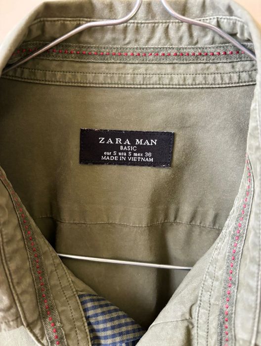 Cămasa casual kaki Zara