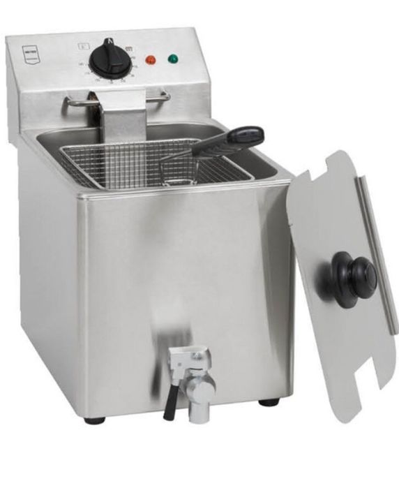 Фритюрник 8л.с кран за източване