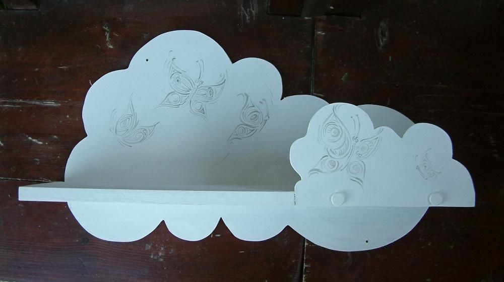 етажерка облак за детска стая