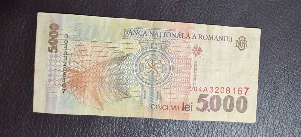 Bancnota rara 5000 lei 1998 Seria 004A. Astept oferte!