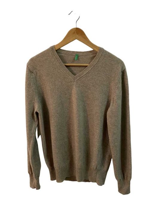 Pulover Benetton bej de lana