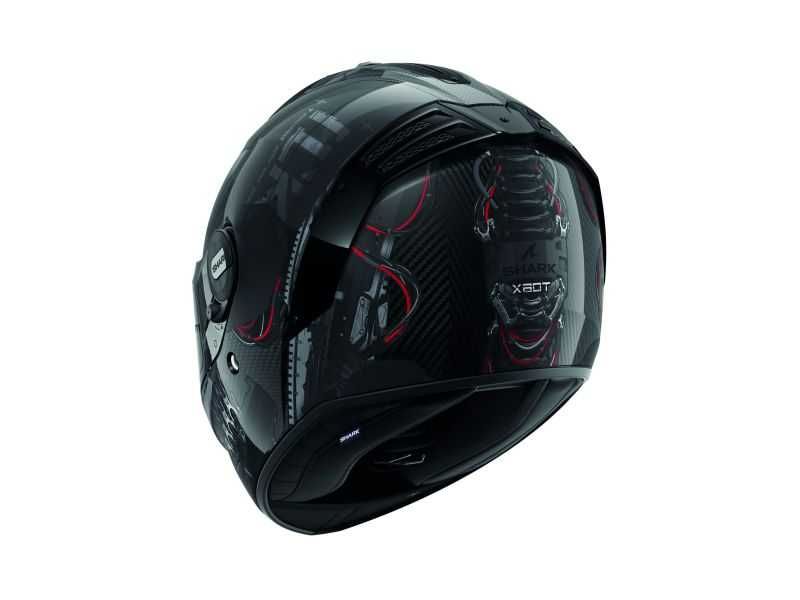 Мото Каска мотор  SHARK SPARTAN RS CARBON XBOT Black/Red/Silver