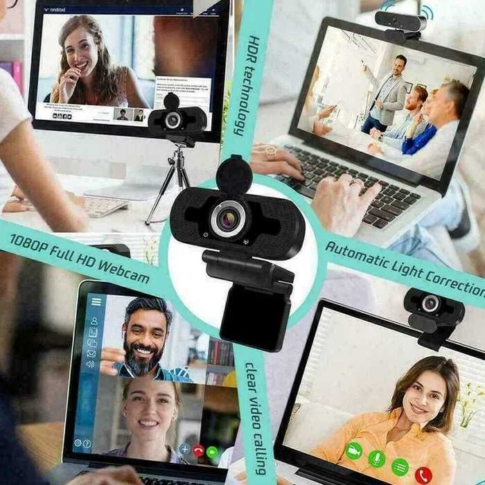 Camera 1080P Full HD USB Webcam microfon PC Desktop / Laptop. Noua!