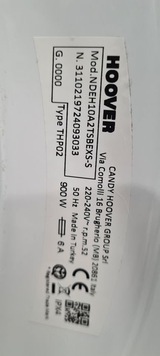 Като Нова Сушилня с термопомпа Candy Hoover 10кг А++ Wi-Fi