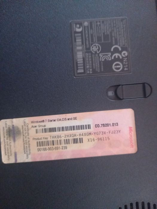 Acer pentium windows7