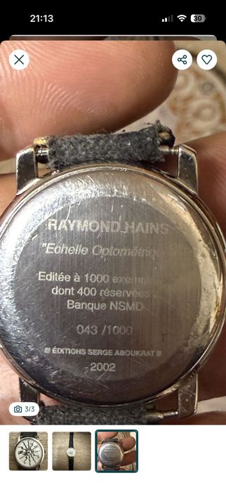Ceas Raymond Hains  “Échelle Optométrique” ediție limitată 43/1000
