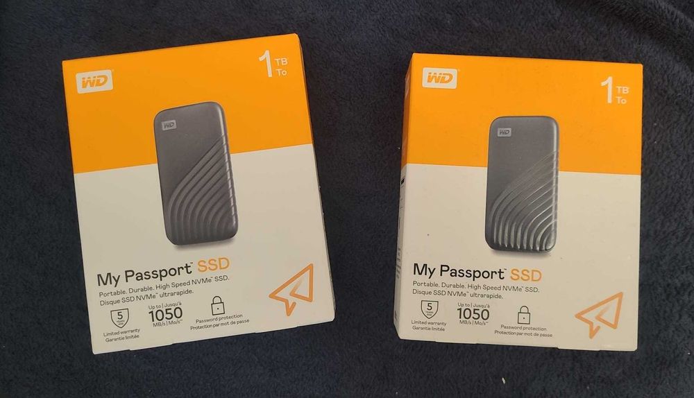 SSD Extern WD My Passport 1TB, USB 3.2 Tip-C – Nou, Sigilat