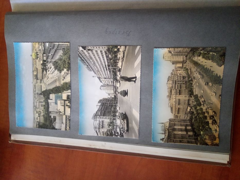 АЛБУМ със Стари Картички и Снимки 148 бр. Големи и 34 бр. Малки