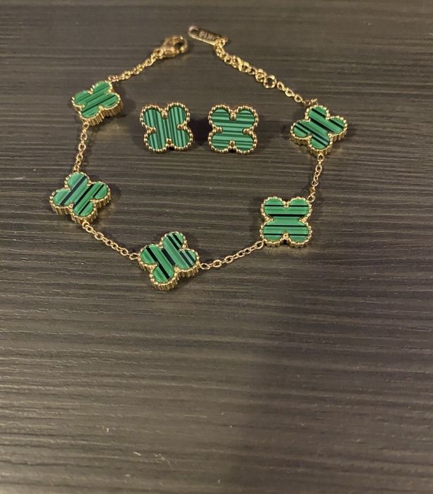 Колие гривна обеци Van cleef