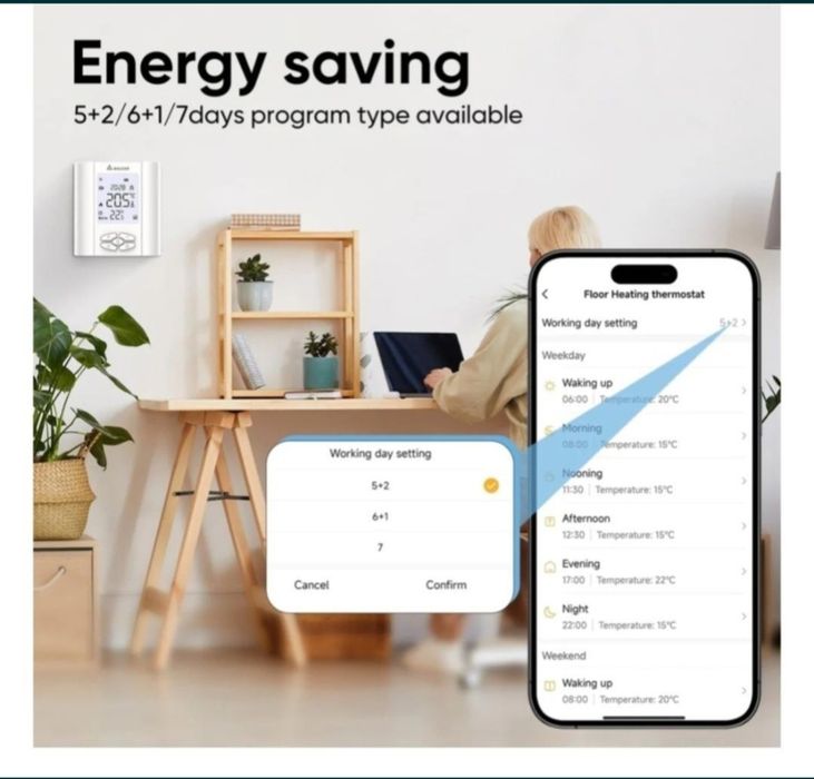 Termostat inteligent SALCAR Termostat de încălzire pentru centrala!