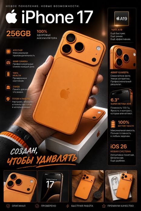 iPhone 17 Pro 256GB ESim 100%