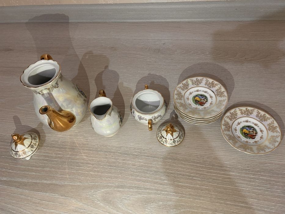 Антикварный Чайный сет компании Thun 1 original kobalt