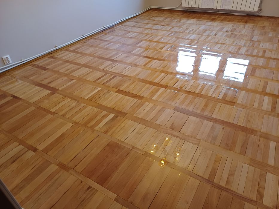 Raschetat-reconditionat montat parchet masiv