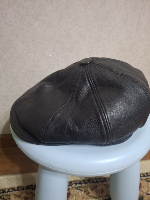 Кепка кожаная.  Турция.