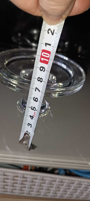 Комплект от два стъклени свещника