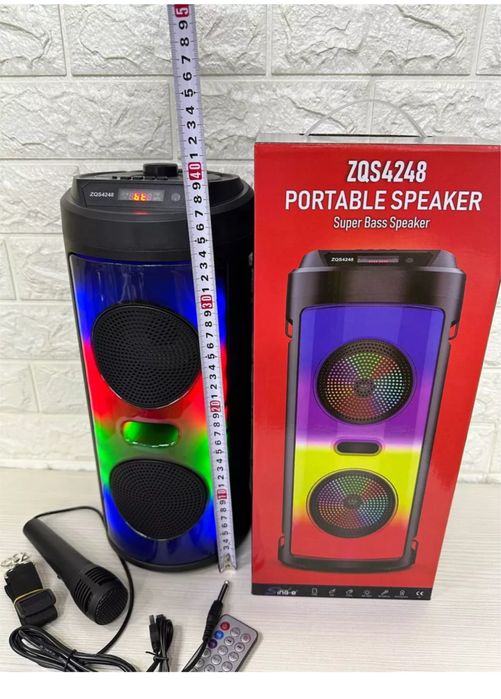 Колонка ZQS 4248 Буфер Калонка музыка микарфон Колонка