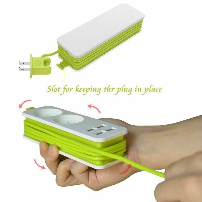 Prelungitor cu 2 Prize si 4 USB, 1.5 metri. Nou ambalat!