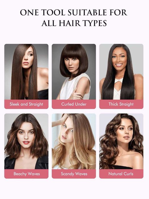 LANDOT Керамична преса за коса 4,5 см  професионална, розово злато