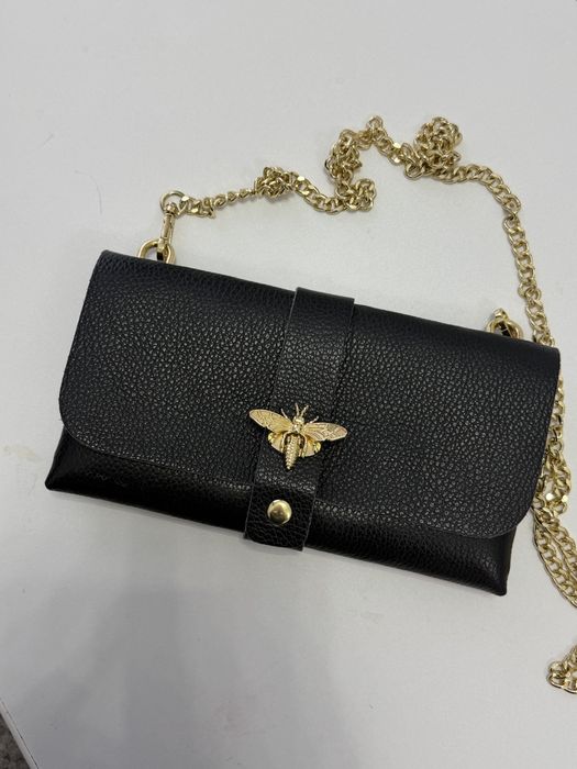 Кожаная сумочка клатч