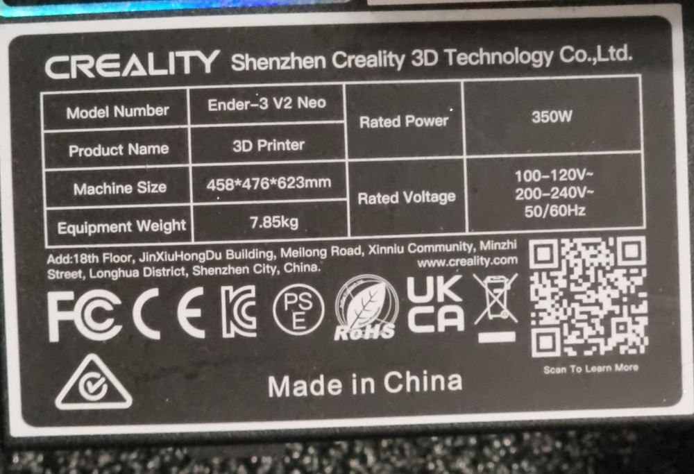 3D принтер Ender 3 v2 Neo