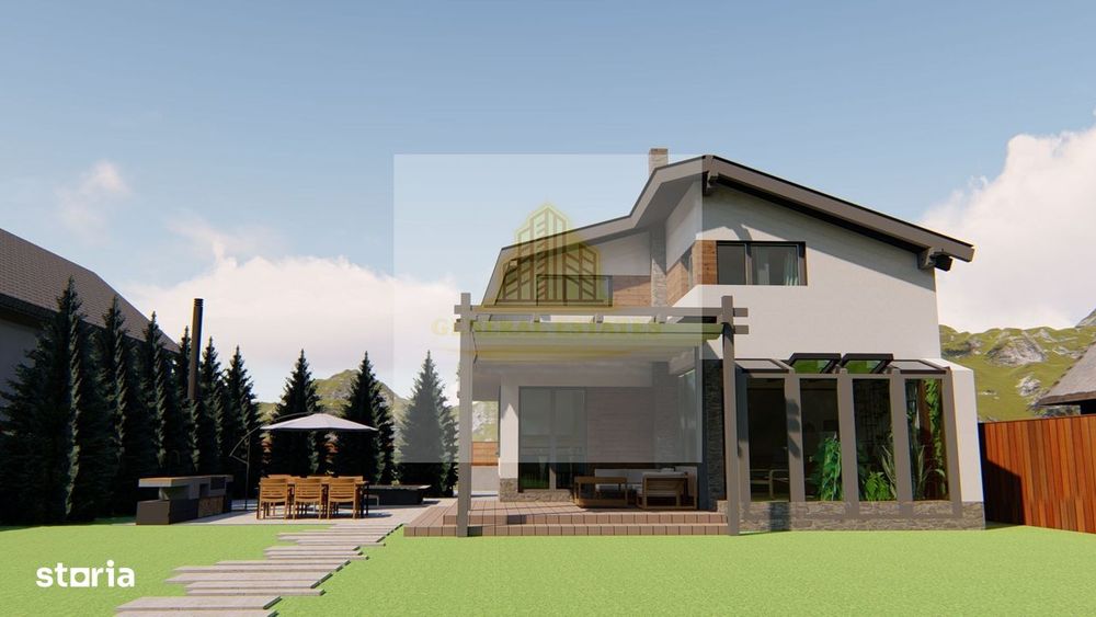 Casa moderna la rosu in Cristian