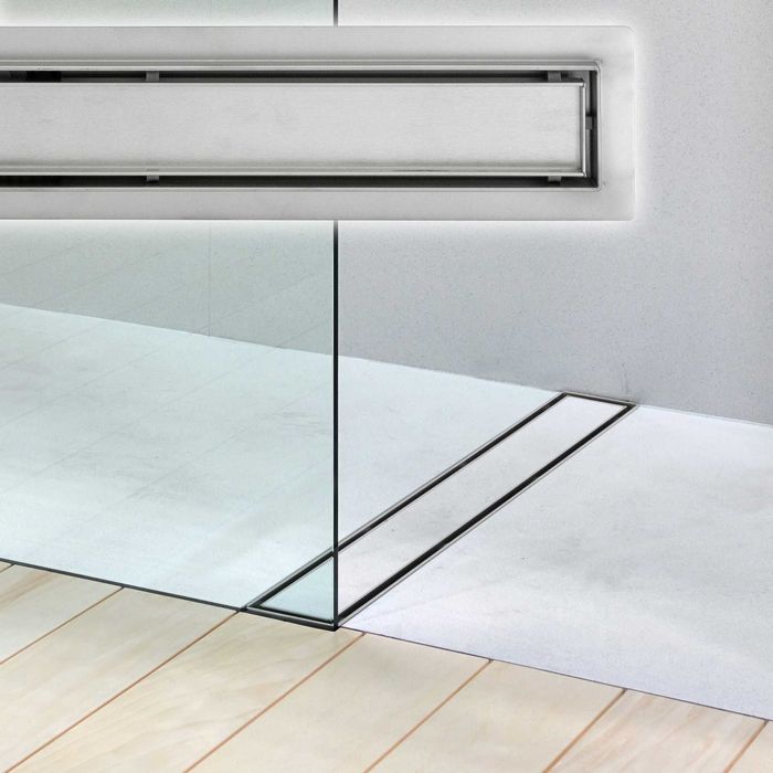 Rigola Dus inox 2in1 faiantabila - 40/ 50/ 60/ 70/ 80/ 90/ 100/ 120cm