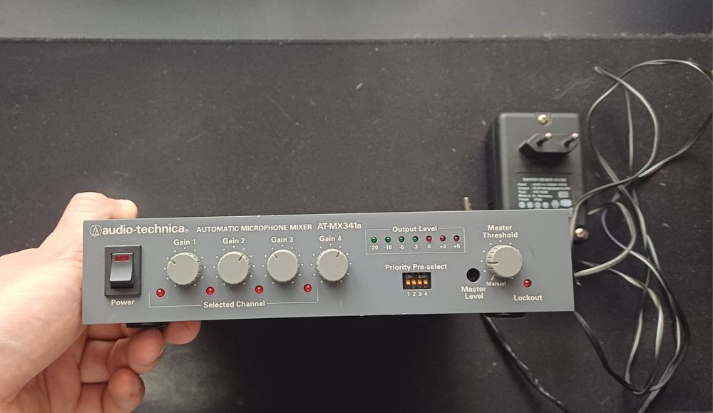 Audio-Technica AT-MX341a Smart Mixer 4-Channel Automatic Microphone Mixer