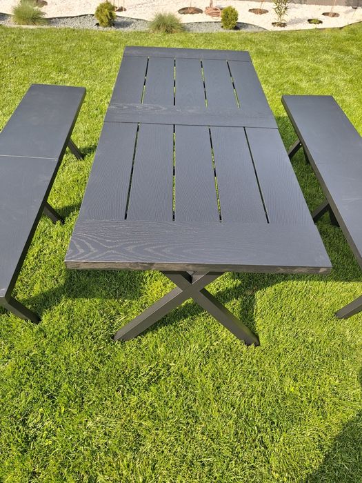 Градинска алуминиева маса и пейки