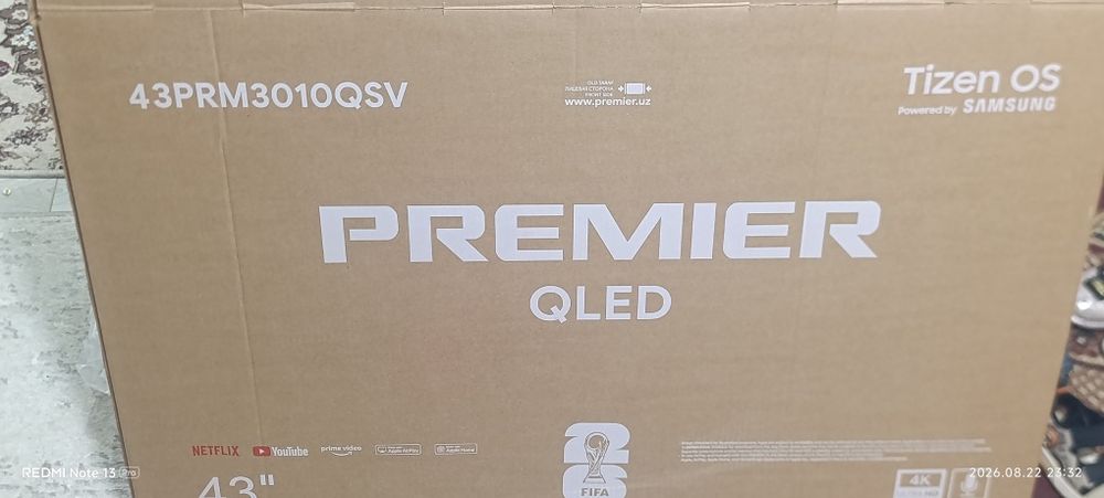 Телевизор premier Qled 43 система тизен (Самсунг)