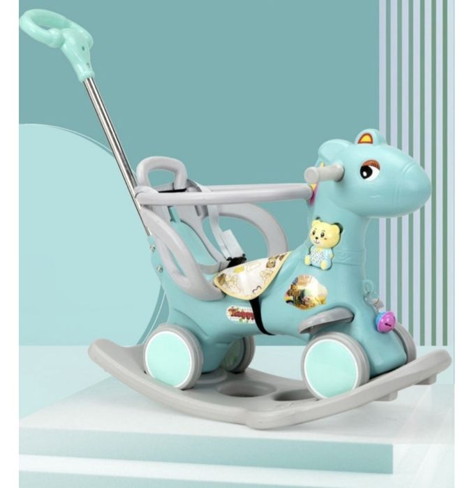 Качалка Лошадка синий