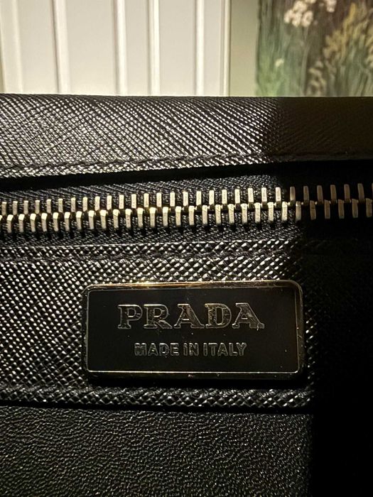 Geantă Business/Servietă PRADA Originală Piele Saffiano