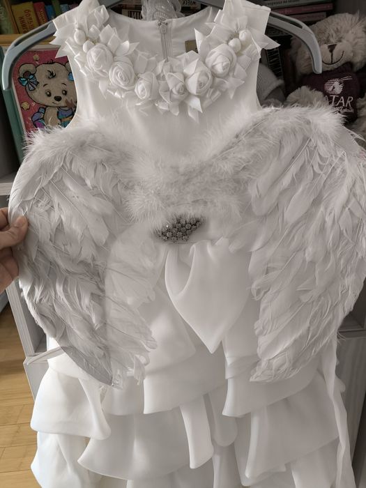 Платье ангел с крыльями на девочку