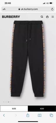 Burberry pants and jumper