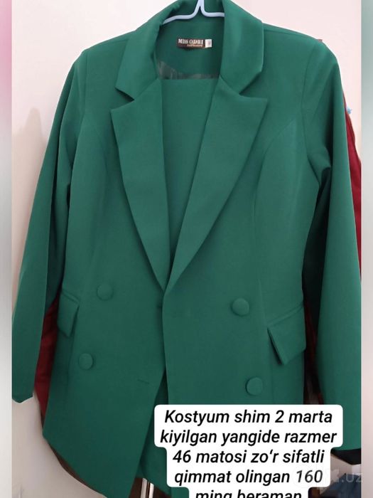 Izumrud rang kostyum shim dvoyka 46 raz