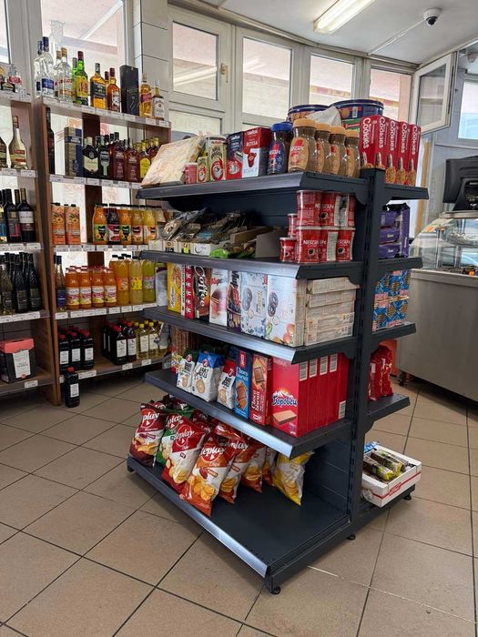 ПРОМОЦИЯ Островен стелаж за магазин (гондола), Търговско оборудване