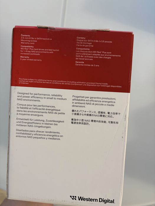 Hard disk HDD WD western digital red 6tb 8tb 12tb nou