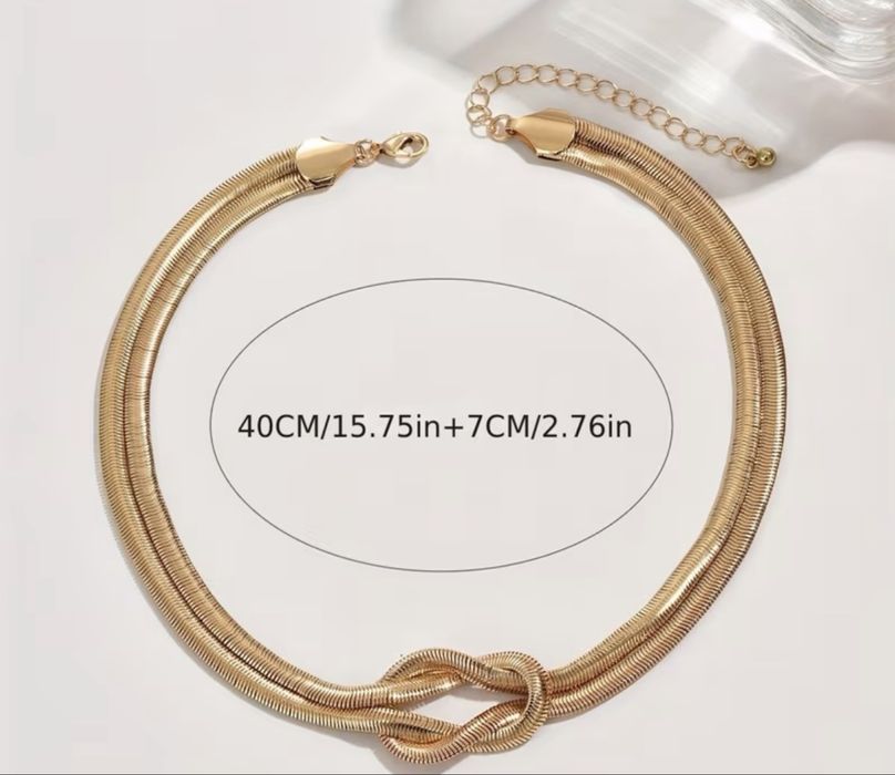 Колие златисто неръждаема стомана