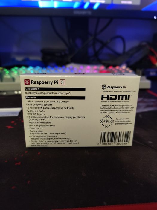 Raspberry Pi 5 4 gb Nou sigilat(Vandut)