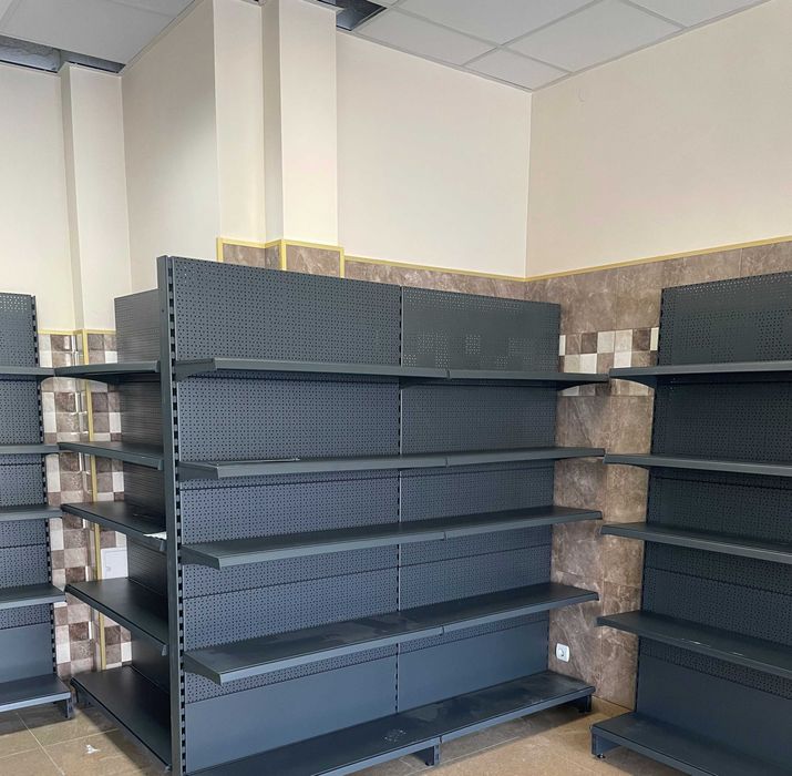 НОВИ Стелажи,рафтове за магазин.Метални-RAL 7016