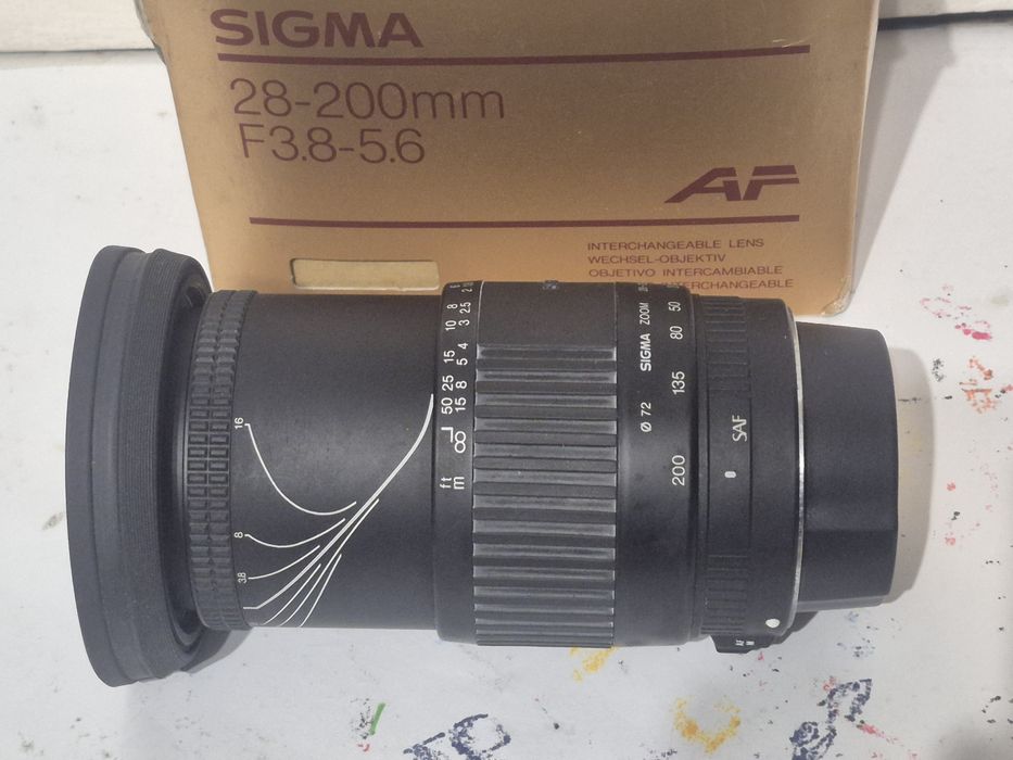 Obiectiv foto Sigma 28-200 EOS cu defect