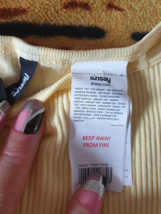 Top galben Sinsay ieftin