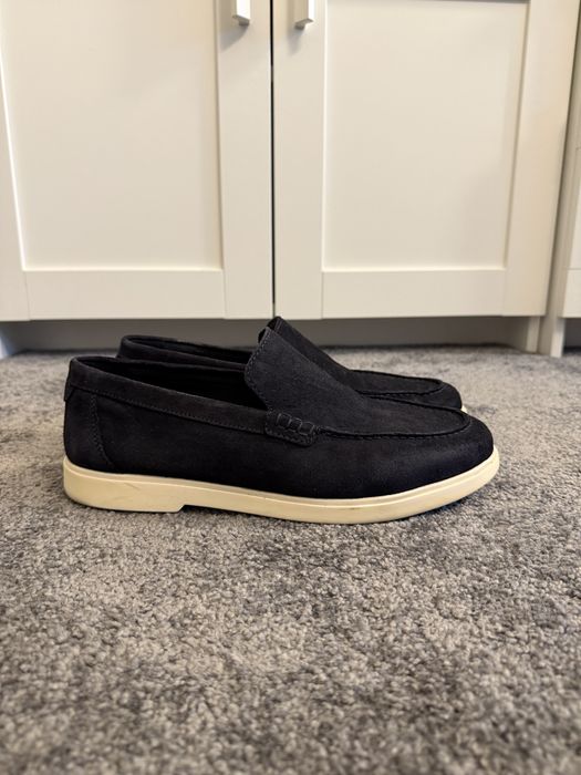 Mocasini barbati Zara culoare Navy 42, Stare foarte buna