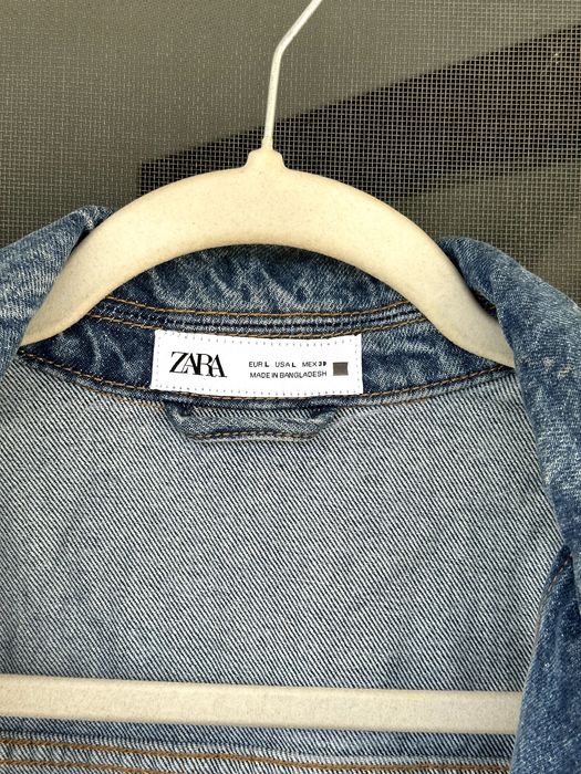 Дамски дънков гащеризон ZARA - размер L, Отлично състояние