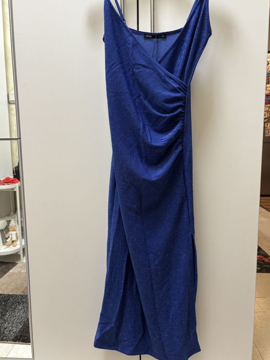 Празнична синя рокля