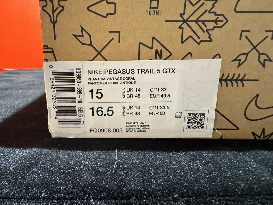 № 49.5 оригинални Nike Pegasus Trail 5 Gore-Tex Shoemag