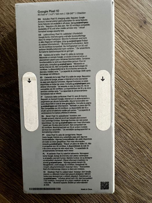 Telefon mobil Google Pixel 10, 128GB, 12GB RAM, 5G, Obsidian - la titlu